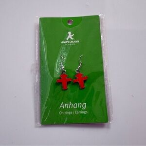 NWT Anhang Ampelmann Red Earrings
